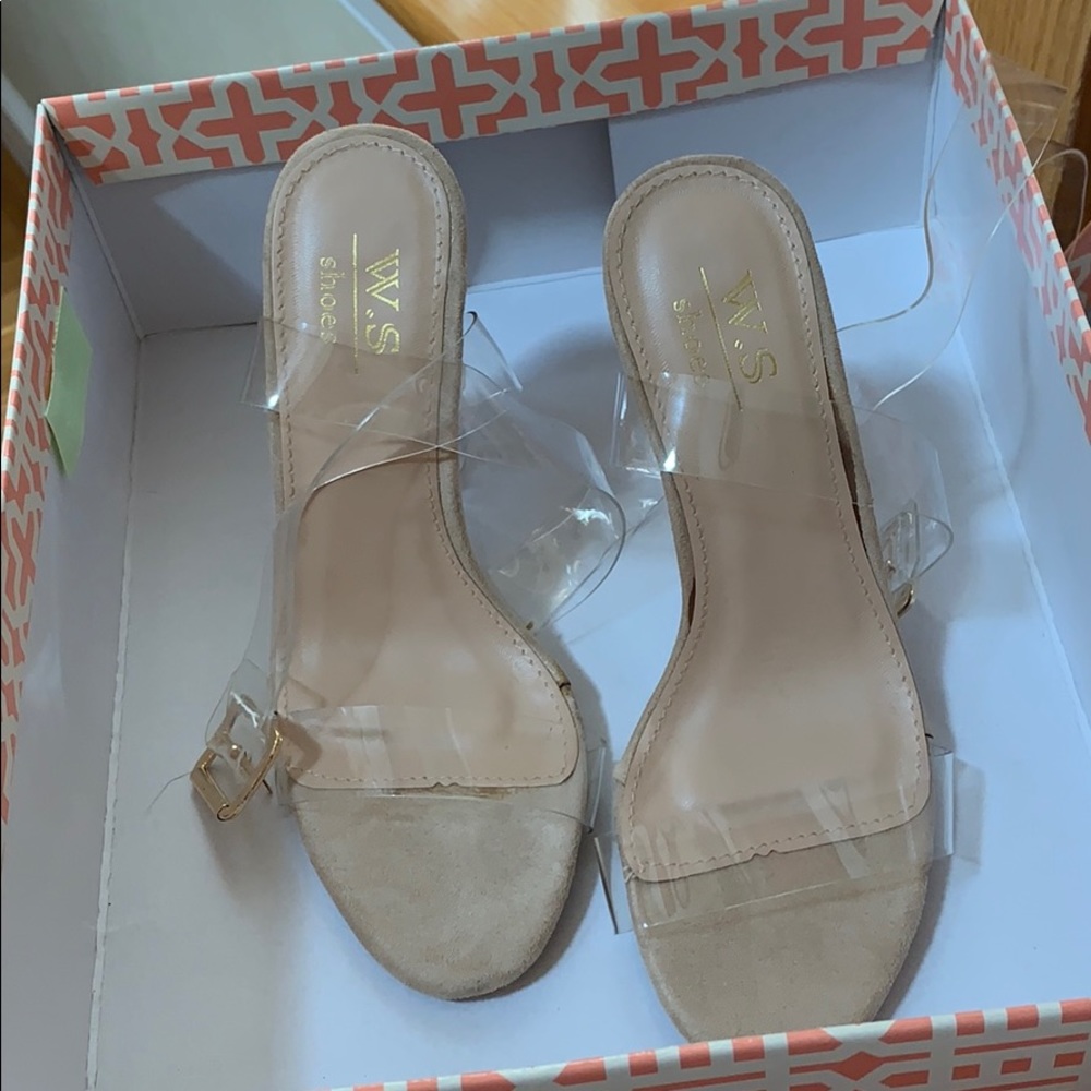 Clear plastic heels - WS shoes
